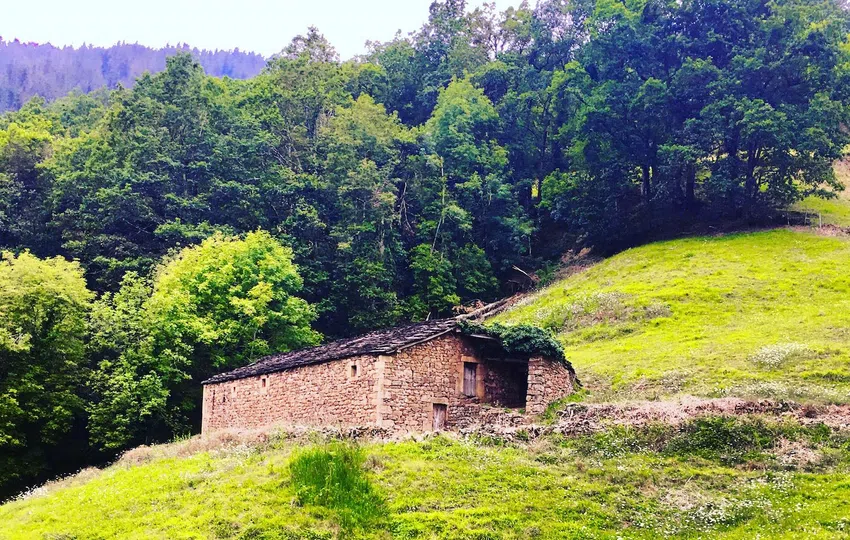 Cabaña de piedra para rehabilitar en Vegalosvados